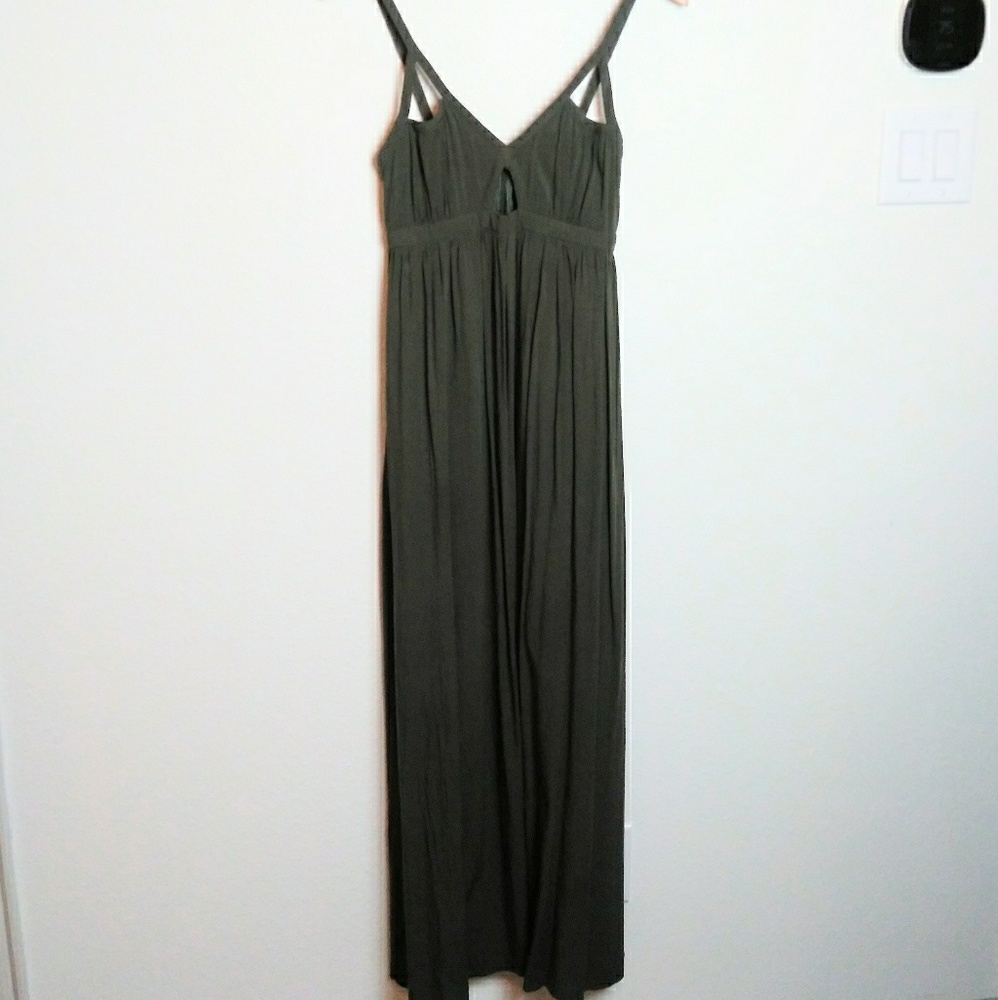 TOBI Olive Green Maxi Dress SZ SM